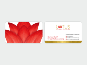 Lotus Resolutions Business Card | Business Card Design by Atvento Graphics