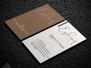 Business card for Eyelash extension salon in Beverly Hills,California USA  | Visitenkarten-Design von Bold Pixels