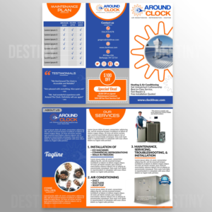  Brochure design for HVAC Company | Flyer Design by DA.