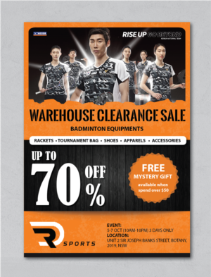 Warehouse Clearance Sale Poster | Flyer Design by alex989