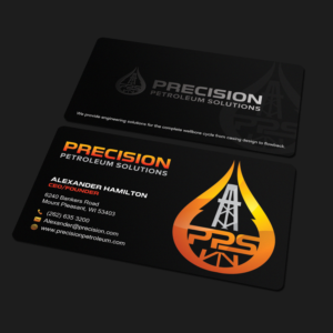 Precision Petroleum Solutions needs a logo design and business card layout. | Business Card Design by Sandaruwan