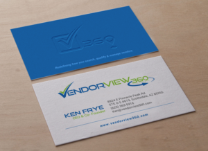 VendorView360 Business Card Design  | Business Card Design by chandrayaan.creative