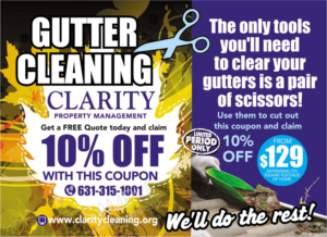 Gutter Cleaning Fall Postcard Offer | Postkarten-Design von the artworks