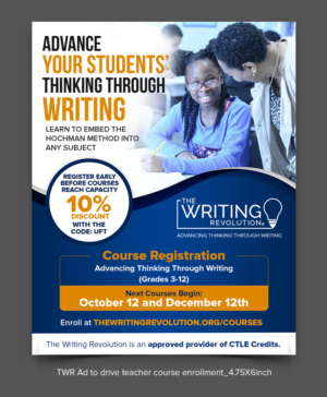 TWR Ad to drive teacher course enrollment | Werbe-Design von ARTOGRAPHY