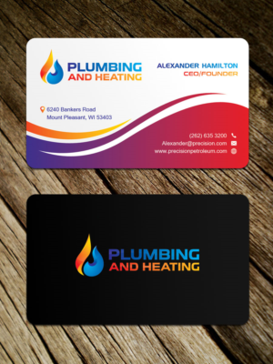 Modern Plumbing and Heating | Business Card Design by Sandaruwan