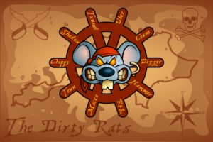 The Dirty Rats! - Boating Flag Design for Modern Sea Pirates, Drinkers and All-round troublemakers | Graphic Design by kaiser77