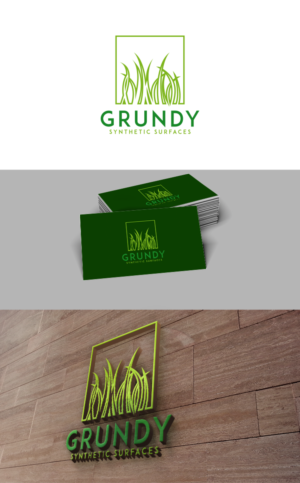 Unsure - Business Name is - Grundy Synthetic Surfaces...... We specialise in SYNTHETIC GRASS, SOFT FALL & RUBBER  | Logo Design by trufya