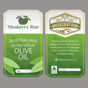 Label - Australian Extra Virgin Olive Oil | Etikett-Design von JanuXart