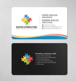 Business Card Design by chandrayaan.creative for Kaizen Consulting | Design #19855151