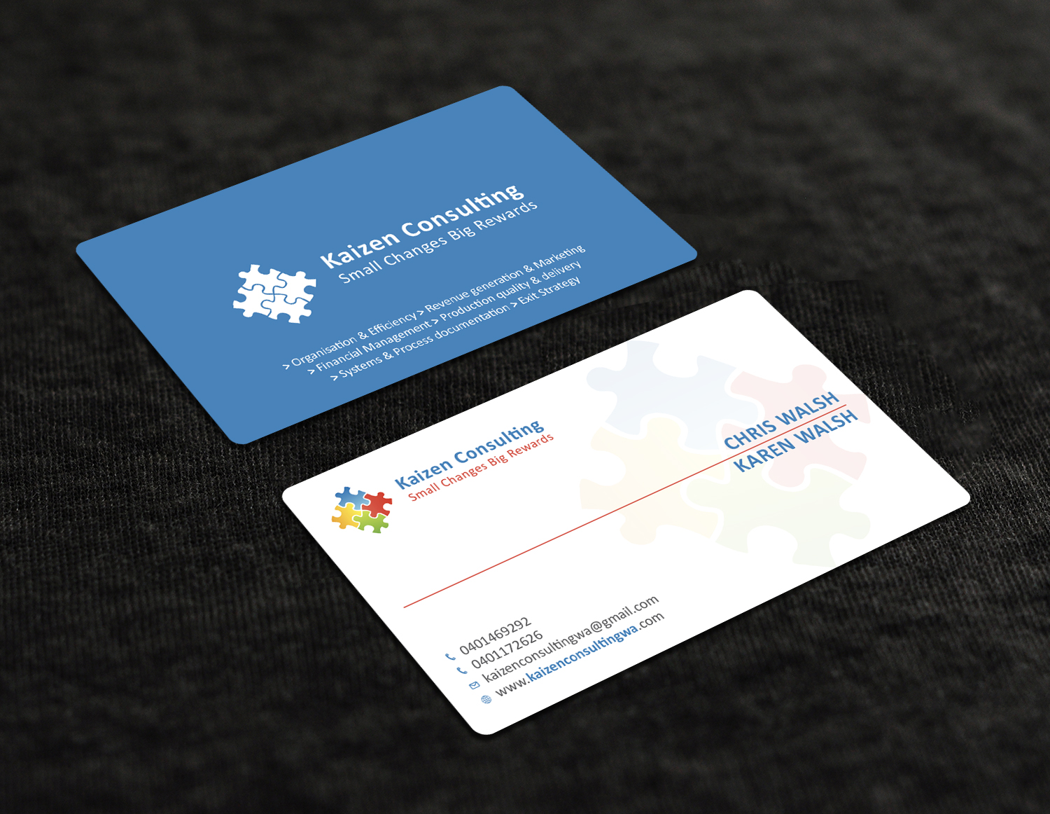 Business Card Design by Tripti Ranjan Gain for Kaizen Consulting | Design #19843812