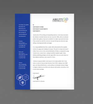 Stationery Design by kousik for Ability Chiropractic | Design: #19842327