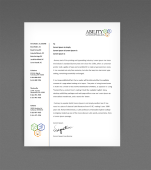 Stationery Design by kousik for Ability Chiropractic | Design: #19842344