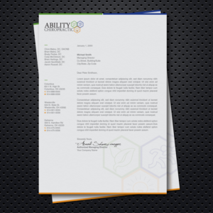 Stationery Design by Pinar™ for Ability Chiropractic | Design #19843237