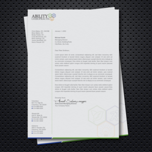 Stationery Design by OxonoArt for Ability Chiropractic | Design: #19843321