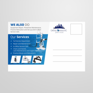 Chicago Ophthalmic Services Post Card      | Postkarten-Design von ecorokerz