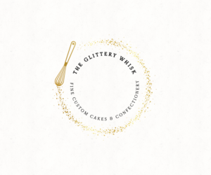 The Glittery Whisk   (with a potential strapline of Fine custom cakes & confectionery) | Logo Design by 91.kremena.petrova