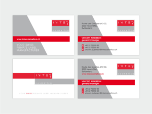 New Corporate Business Card - Intercosmetica | Visitenkarten-Design von Atvento Graphics