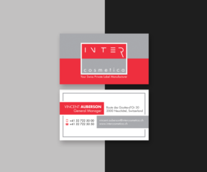 New Corporate Business Card - Intercosmetica | Visitenkarten-Design von JK18