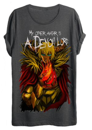 Anime Inspired Demon Lord T-Shirt Design | T-shirt Design by dundun