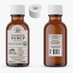 Elderberry syrup- company product label for placement in grocery chain | Etikett-Design von elveneclipse