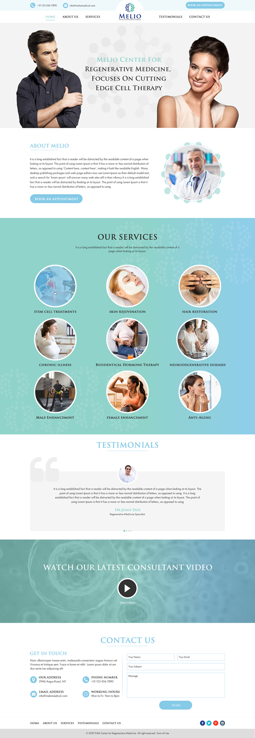 Web Design by Sbss for Beverly Hills Wellness Group | Design #19909879