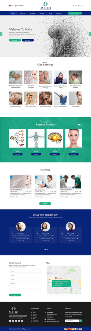 Web Design by bdesigner9 for Beverly Hills Wellness Group | Design #19900824