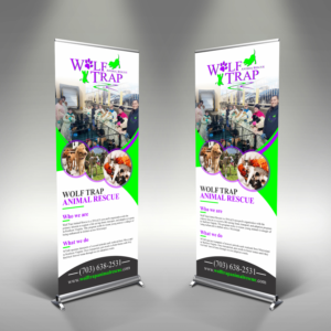 Wolf Trap Animal Rescue Branding Project  | Messestand-Design von Aurora:)