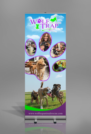 Wolf Trap Animal Rescue Branding Project  | Trade Show Booth Design by Maestroto