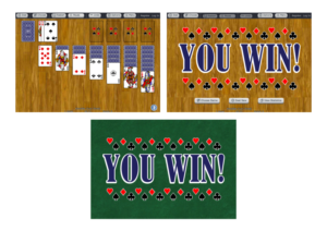 Victory images needed for a popular solitaire game | Illustration Design by Amduat Design