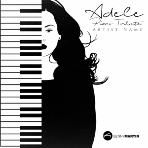 Digital Album Artwork - Adele Piano Tribute  | CD-Cover-Design von Estratosphera