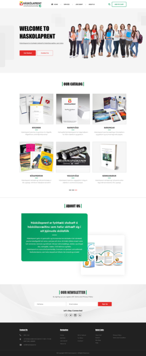 Web Design by PiXthemes for Haskolaprent | Design #19956278