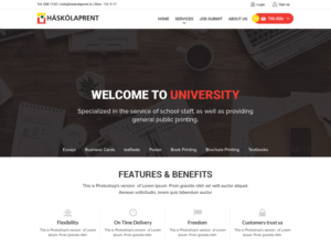 Web Design by SanjayM for Haskolaprent | Design #19930456