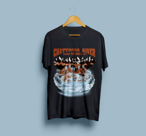 Stock Commercial Whitewater Rafting t-shirt | T-Shirt-Design von SAI DESIGNS