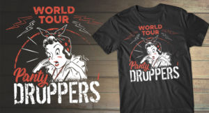 Panty Droppers World Tour  | T-shirt Design by db1404