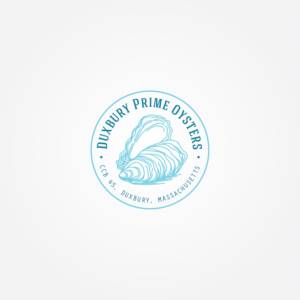 Duxbury Prime Oysters.  CCB 45 (this represents the location of the  bay where the oysters are farmed).  Duxbury, Massachusetts | Logo-Design von Irina Makedonska