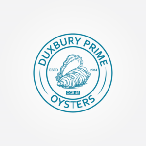 Duxbury Prime Oysters.  CCB 45 (this represents the location of the  bay where the oysters are farmed).  Duxbury, Massachusetts | Logo-Design von Irina Makedonska