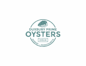 Duxbury Prime Oysters.  CCB 45 (this represents the location of the  bay where the oysters are farmed).  Duxbury, Massachusetts | Logo-Design von MOH Studio