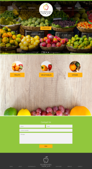 Fruits and Vegetables distribution company needs a new eye catching website | Web Design by wolf