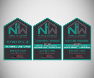 New Signage Design Project for Nw Home Exteriors * | Schilder-Design von Designers Hub