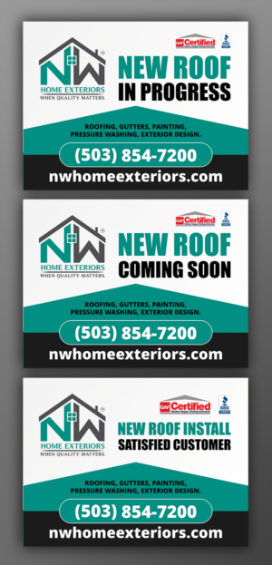 New Signage Design Project for Nw Home Exteriors * | Schilder-Design von ecorokerz