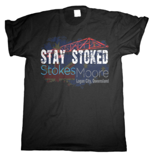 Stay Stoked - Stokes Moore Tshirt design contest | T-Shirt-Design von dundun