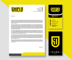 Shield Letterhead | Stationery Design by JK18