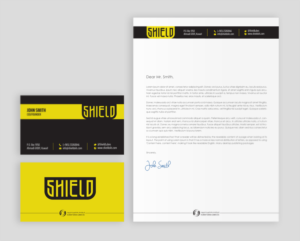 Shield Letterhead | Stationery Design by chandrayaan.creative