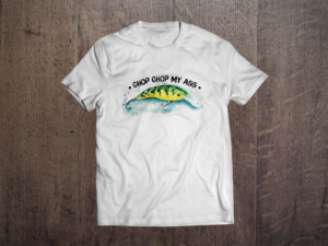 Artistic Rendition of an Exotic Fishing Lure | T-shirt Design by Pinky 