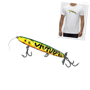 Artistic Rendition of an Exotic Fishing Lure | T-shirt Design by DAVIDEZIGN