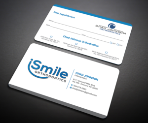 iSmile Orthodontics appointment card design  | Business Card Design by Designers Hub