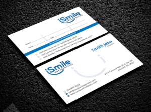 iSmile Orthodontics appointment card design  | Business Card Design by Bold Pixels