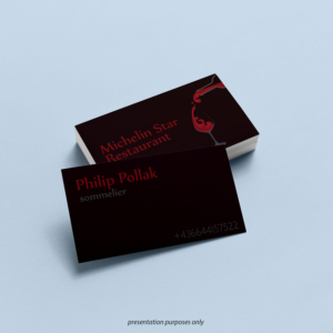 Business Card Design by JanuXart