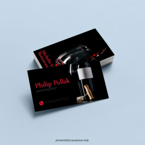 Sommelier* | Business Card Design by JanuXart