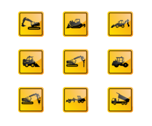 Website Icons - Earthmoving Machinery | Graphic Design by Andi Yan